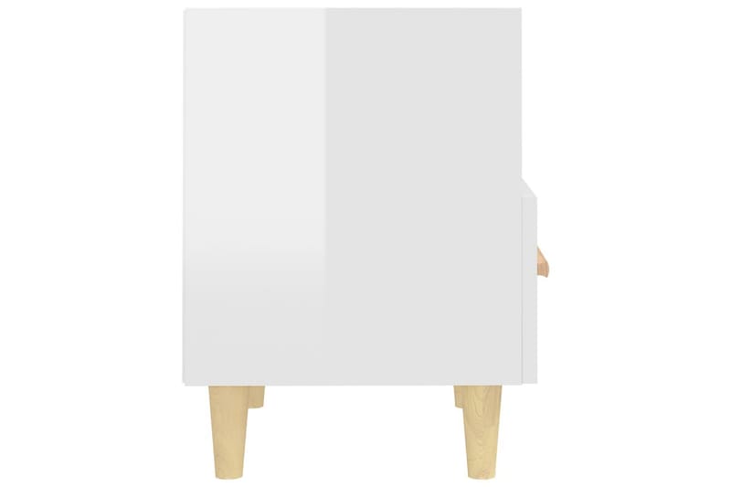 beBasic sengebord 40x35x47 cm 2 stk. hvid højglans - Hvid - Sengebord