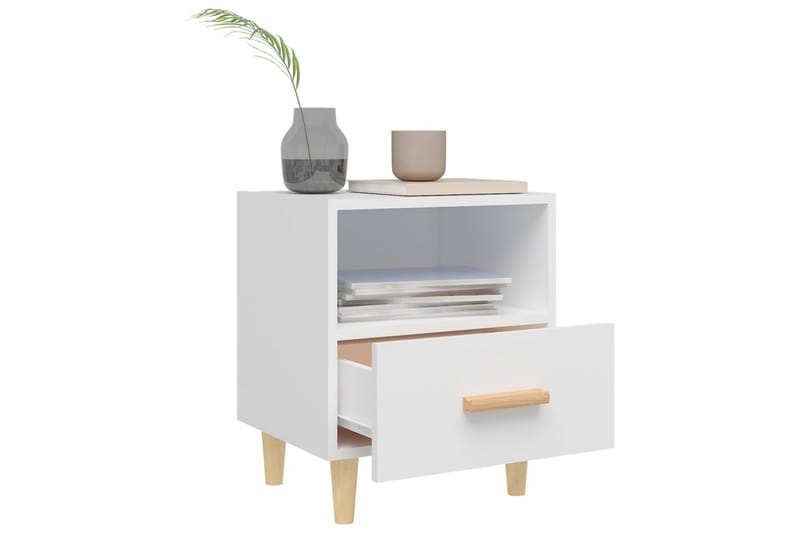 beBasic sengebord 40x35x47 cm 2 stk. hvid - Hvid - Møbler - Borde - Aflastningsbord - Sengebord