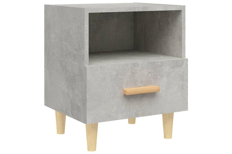 beBasic sengebord 40x35x47 cm betongrå - GrÃ¥ - Møbler - Borde - Aflastningsbord - Sengebord
