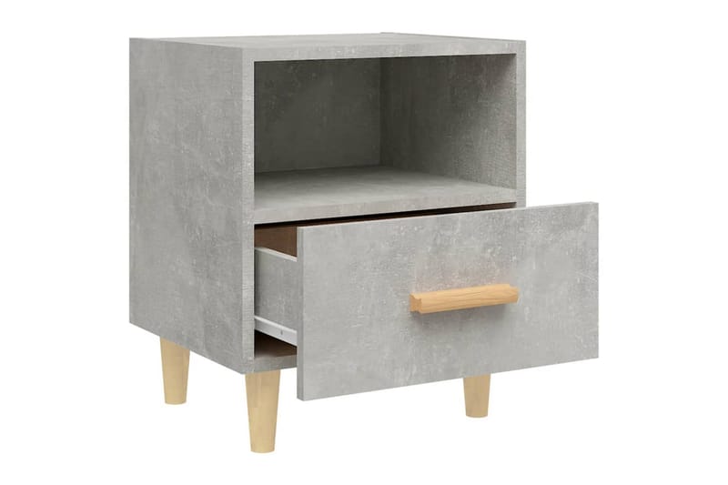 beBasic sengebord 40x35x47 cm betongrå - GrÃ¥ - Møbler - Borde - Aflastningsbord - Sengebord
