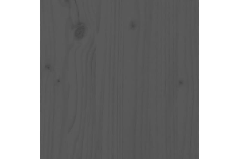 beBasic sengebord 40x35x49 cm massivt fyrretræ grå - GrÃ¥ - Sengebord