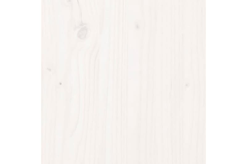 beBasic sengebord 40x35x49 cm massivt fyrretræ hvid - Hvid - Sengebord