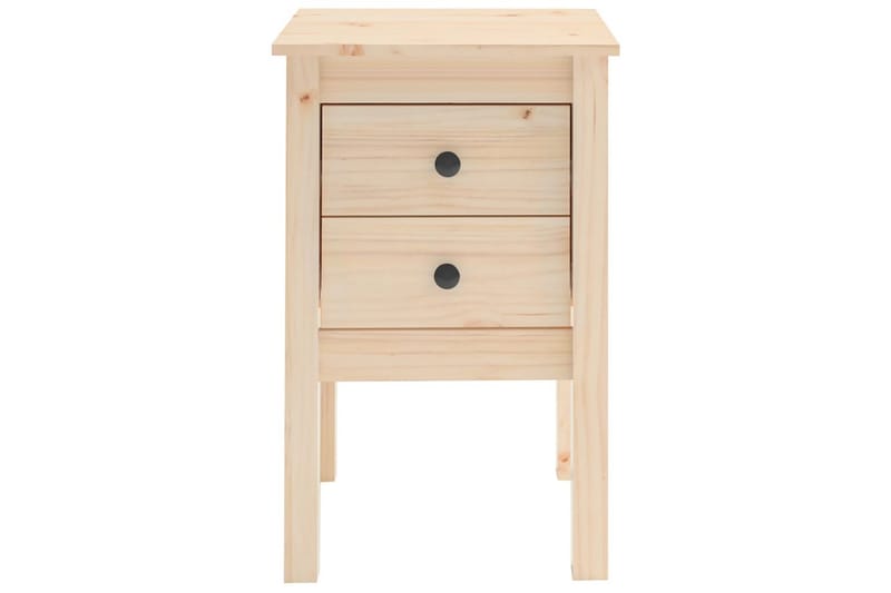 beBasic sengebord 40x35x61,5 cm massivt fyrretræ - Brun - Møbler - Borde - Aflastningsbord - Sengebord