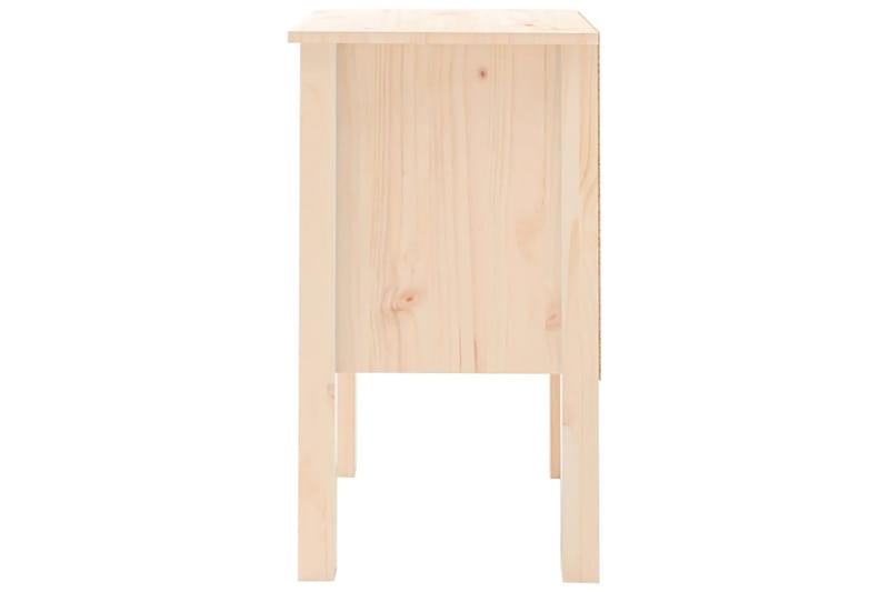 beBasic sengebord 40x35x61,5 cm massivt fyrretræ - Brun - Møbler - Borde - Aflastningsbord - Sengebord