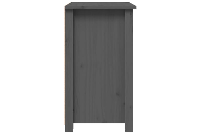 beBasic sengebord 40x35x61,5 cm massivt fyrretræ grå - GrÃ¥ - Møbler - Borde - Aflastningsbord - Sengebord