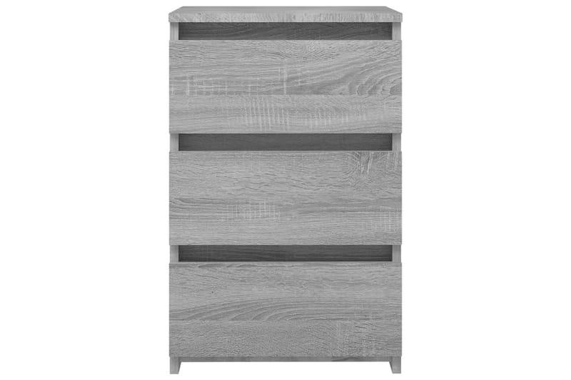 beBasic sengebord 40x35x62,5 cm konstrueret træ grå sonoma-eg - GrÃ¥ - M�øbler - Borde - Aflastningsbord - Sengebord