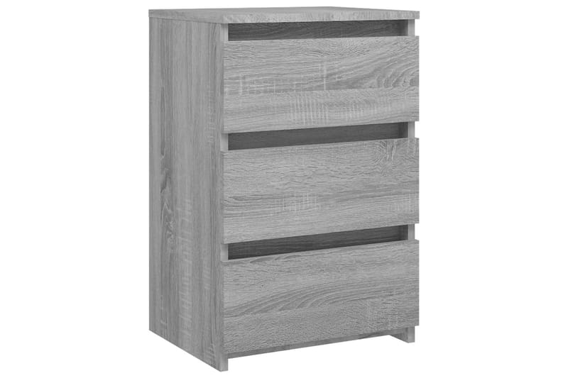 beBasic sengebord 40x35x62,5 cm konstrueret træ grå sonoma-eg - GrÃ¥ - Møbler - Borde - Aflastningsbord - Sengebord