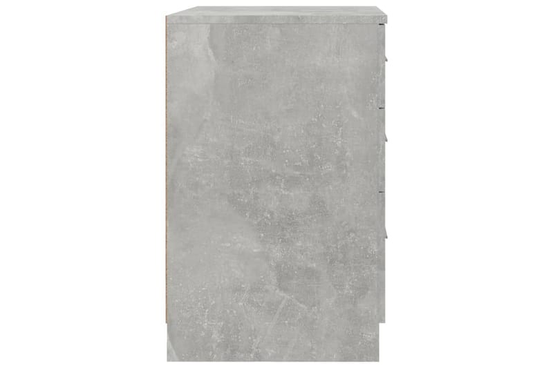 beBasic sengebord 40x40x63 cm konstrueret træ betongrå - GrÃ¥ - Møbler - Borde - Aflastningsbord - Sengebord