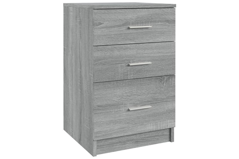 beBasic sengebord 40x40x63 cm konstrueret træ grå sonoma-eg - GrÃ¥ - Møbler - Borde - Aflastningsbord - Sengebord