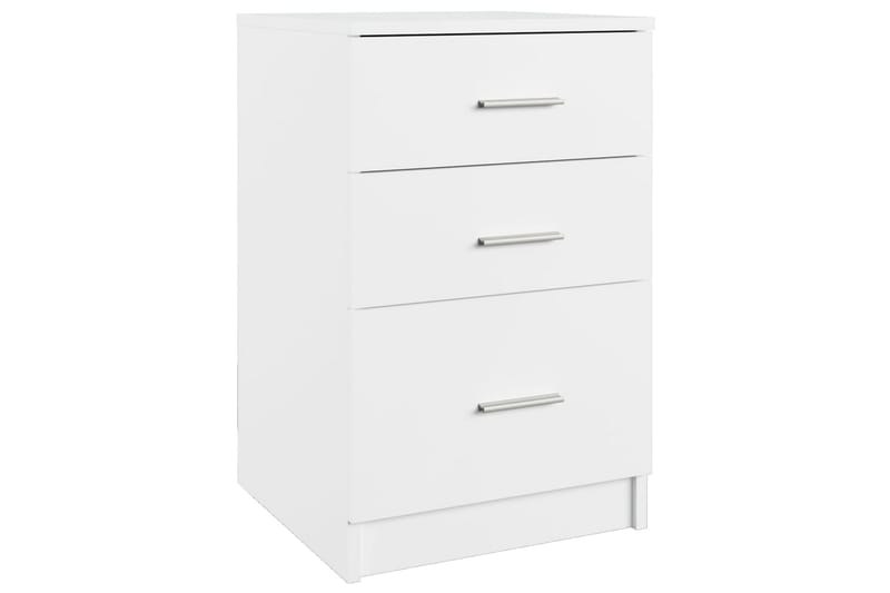 beBasic sengebord 40x40x63 cm konstrueret træ hvid - Hvid - Møbler - Borde - Aflastningsbord - Sengebord
