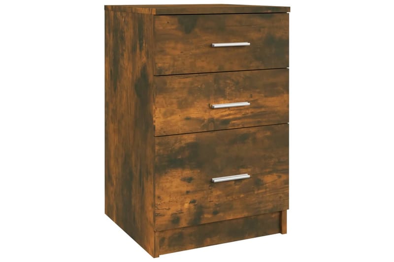 beBasic sengebord 40x40x63 cm konstrueret træ røget egetræsfarve - Brun - Møbler - Borde - Aflastningsbord - Sengebord
