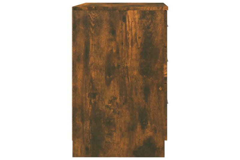 beBasic sengebord 40x40x63 cm konstrueret træ røget egetræsfarve - Brun - Sengebord