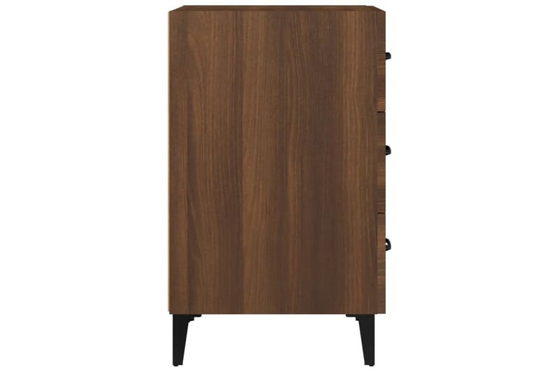 beBasic sengebord 40x40x66 cm konstrueret træ brun egetræsfarve - Brun - Sengebord