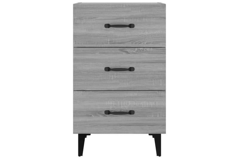 beBasic sengebord 40x40x66 cm konstrueret træ grå sonoma-eg - GrÃ¥ - Møbler - Borde - Aflastningsbord - Sengebord