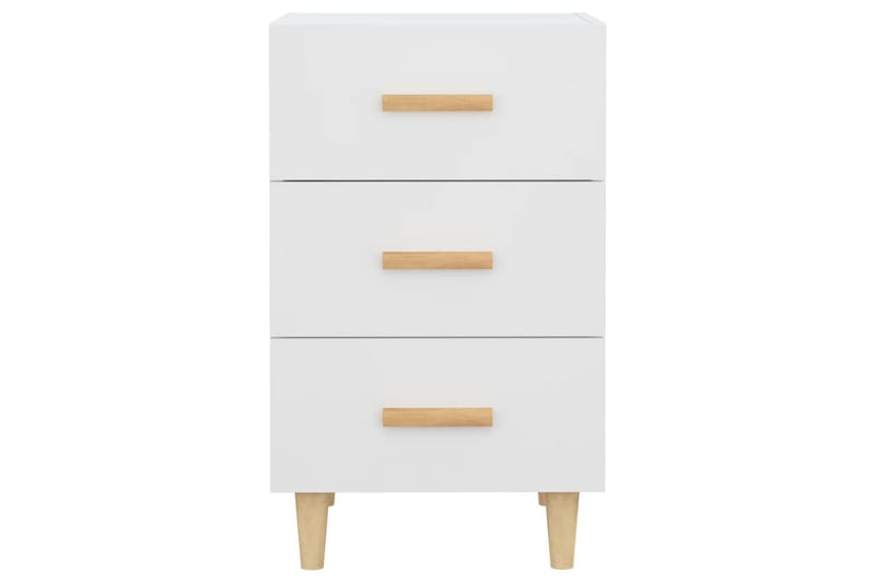 beBasic sengebord 40x40x66 cm konstrueret træ hvid - Hvid - Møbler - Borde - Aflastningsbord - Sengebord