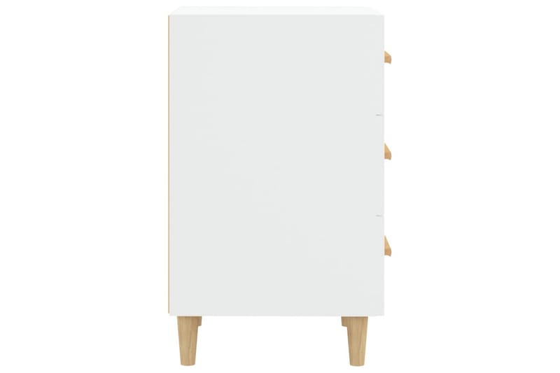 beBasic sengebord 40x40x66 cm konstrueret træ hvid - Hvid - Møbler - Borde - Aflastningsbord - Sengebord