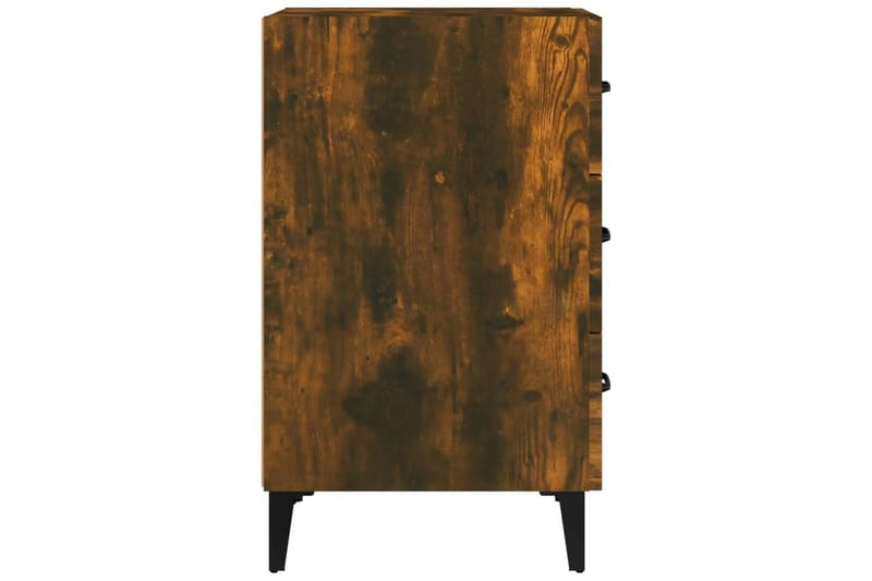 beBasic sengebord 40x40x66 cm konstrueret træ røget egetræsfarve - Brun - Møbler - Borde - Aflastningsbord - Sengebord