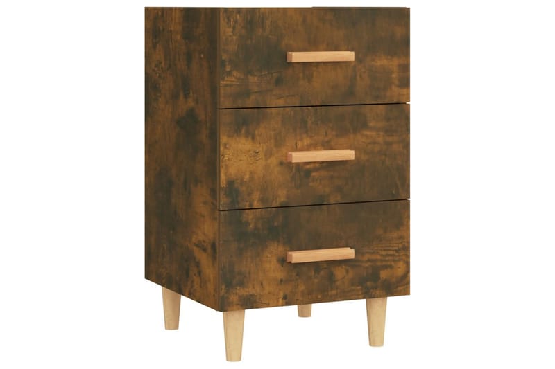 beBasic sengebord 40x40x66 cm konstrueret træ røget egetræsfarve - Brun - Møbler - Borde - Aflastningsbord - Sengebord