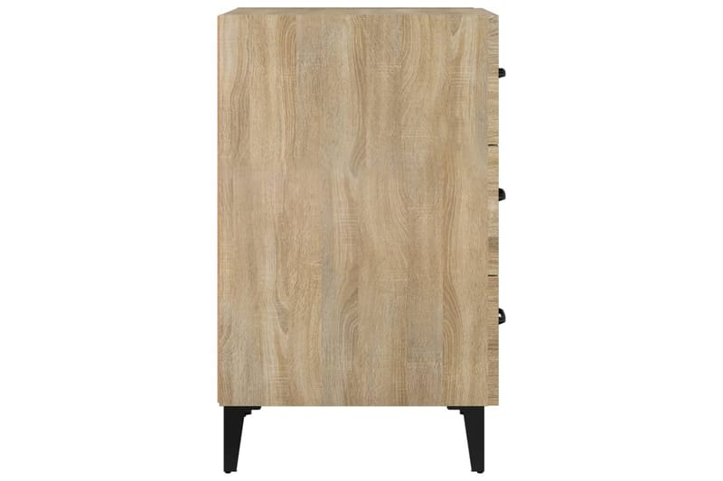 beBasic sengebord 40x40x66 cm konstrueret træ sonoma-eg - Brun - Sengebord