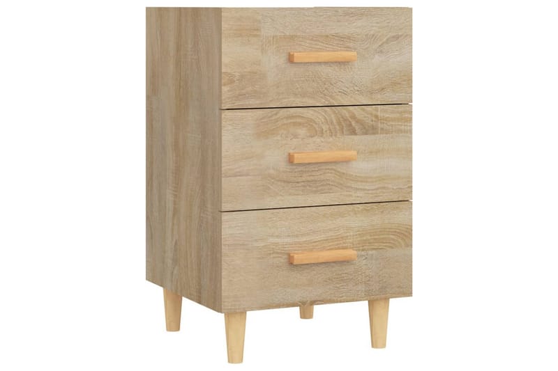 beBasic sengebord 40x40x66 cm konstrueret træ sonoma-eg - Brun - Møbler - Borde - Aflastningsbord - Sengebord