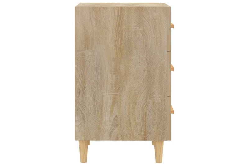 beBasic sengebord 40x40x66 cm konstrueret træ sonoma-eg - Brun - Møbler - Borde - Aflastningsbord - Sengebord