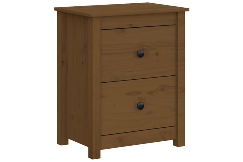 beBasic sengebord 50x35x61,5 cm massivt fyrretræ gyldenbrun - Brun - Møbler - Borde - Aflastningsbord - Sengebord