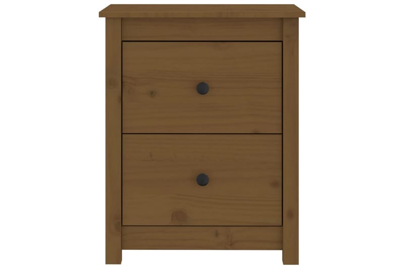 beBasic sengebord 50x35x61,5 cm massivt fyrretræ gyldenbrun - Brun - Møbler - Borde - Aflastningsbord - Sengebord