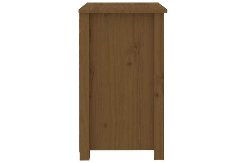 beBasic sengebord 50x35x61,5 cm massivt fyrretræ gyldenbrun - Brun - Møbler - Borde - Aflastningsbord - Sengebord