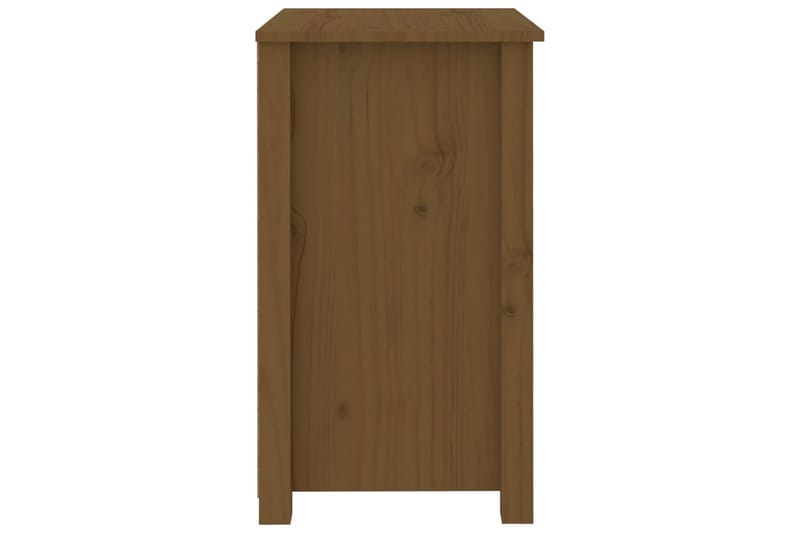 beBasic sengebord 50x35x61,5 cm massivt fyrretræ gyldenbrun - Brun - Sengebord