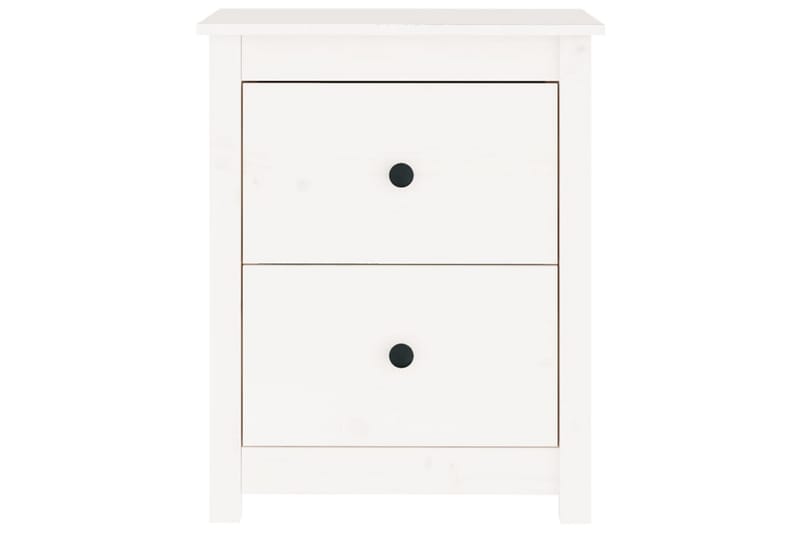 beBasic sengebord 50x35x61,5 cm massivt fyrretræ hvid - Hvid - Møbler - Borde - Aflastningsbord - Sengebord