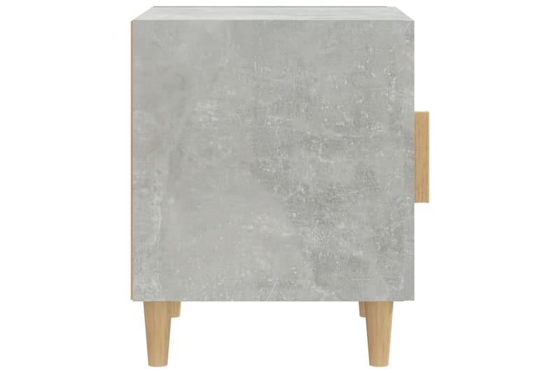 beBasic sengebord konstrueret træ betongrå - GrÃ¥ - Møbler - Borde - Aflastningsbord - Sengebord