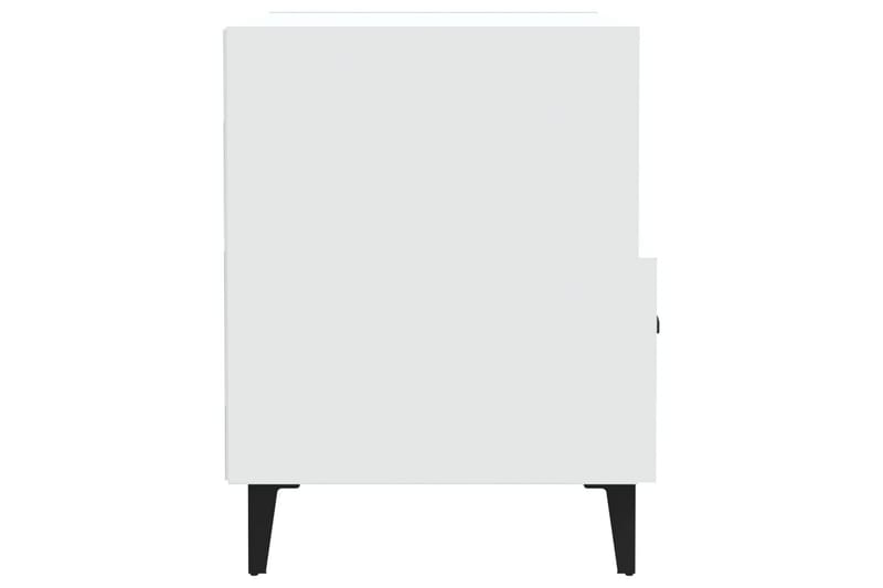 beBasic sengebord konstrueret træ hvid - Hvid - Møbler - Borde - Aflastningsbord - Sengebord