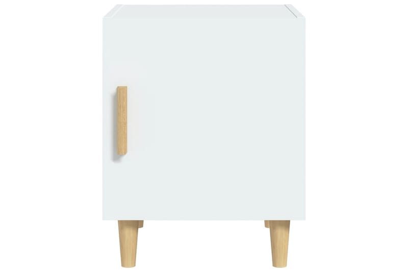 beBasic sengebord konstrueret træ hvid - Hvid - Møbler - Borde - Aflastningsbord - Sengebord
