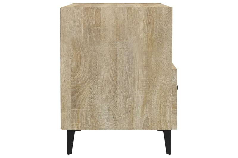 beBasic sengebord konstrueret træ sonoma-eg - Brun - Møbler - Borde - Aflastningsbord - Sengebord