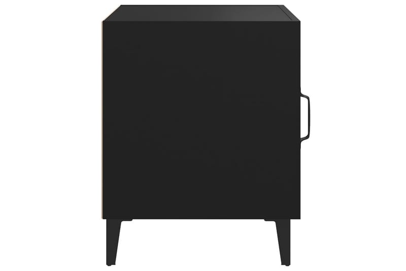 beBasic sengebord konstrueret træ sort - Sort - Møbler - Borde - Aflastningsbord - Sengebord
