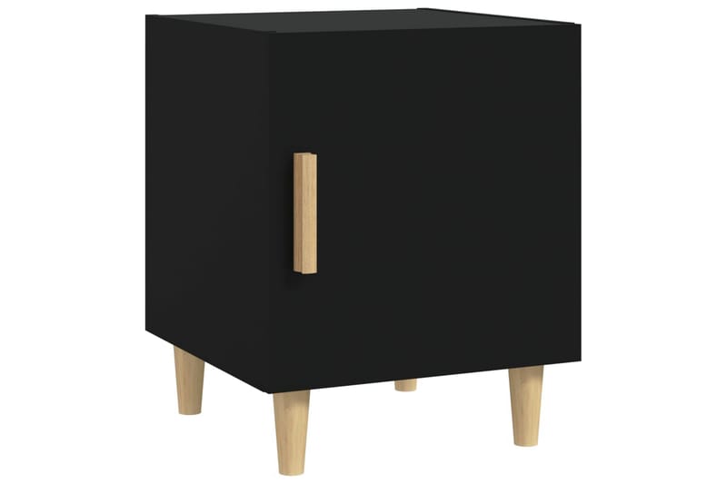 beBasic sengebord konstrueret træ sort - Sort - Møbler - Borde - Aflastningsbord - Sengebord