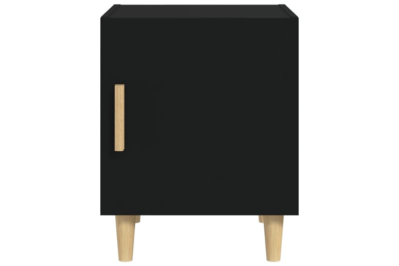 beBasic sengebord konstrueret træ sort - Sort - Sengebord