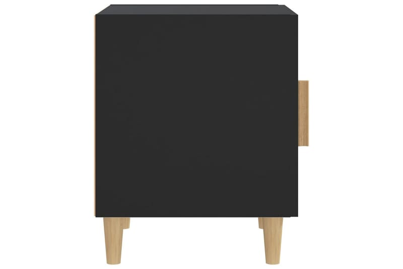 beBasic sengebord konstrueret træ sort - Sort - Sengebord