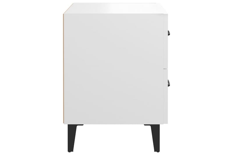 beBasic sengeborde 2 stk. 40x35x47,5 cm hvid - Hvid - Møbler - Borde - Aflastningsbord - Sengebord