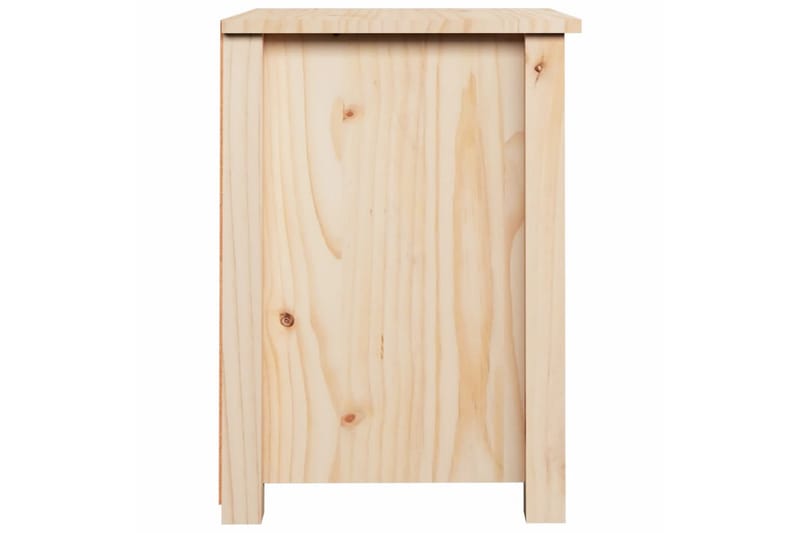 beBasic sengeborde 2 stk. 40x35x49 cm massivt fyrretræ - Brun - Sengebord