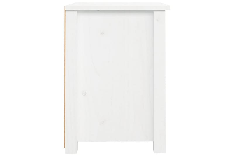 beBasic sengeborde 2 stk. 40x35x49 cm massivt fyrretræ hvid - Hvid - Sengebord