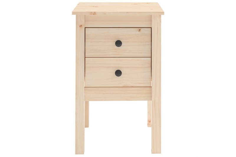 beBasic sengeborde 2 stk. 40x35x61,5 cm massivt fyrretræ - Brun - Møbler - Borde - Aflastningsbord - Sengebord