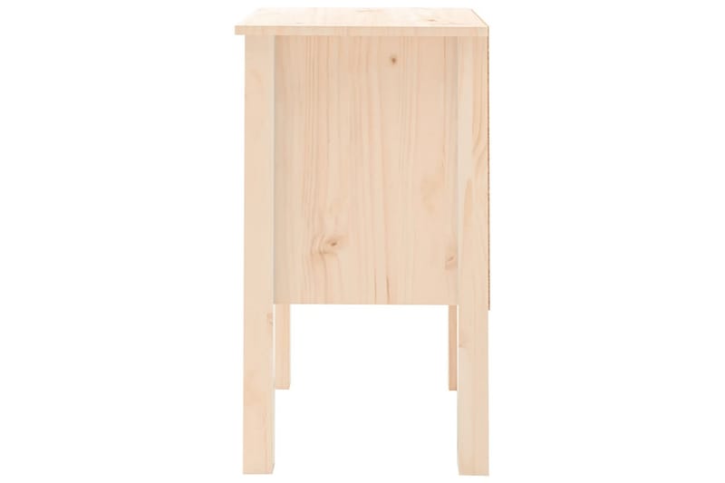 beBasic sengeborde 2 stk. 40x35x61,5 cm massivt fyrretræ - Brun - Sengebord