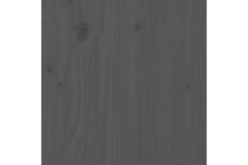 beBasic sengeborde 2 stk. 40x35x61,5 cm massivt fyrretræ grå - GrÃ¥ - Sengebord