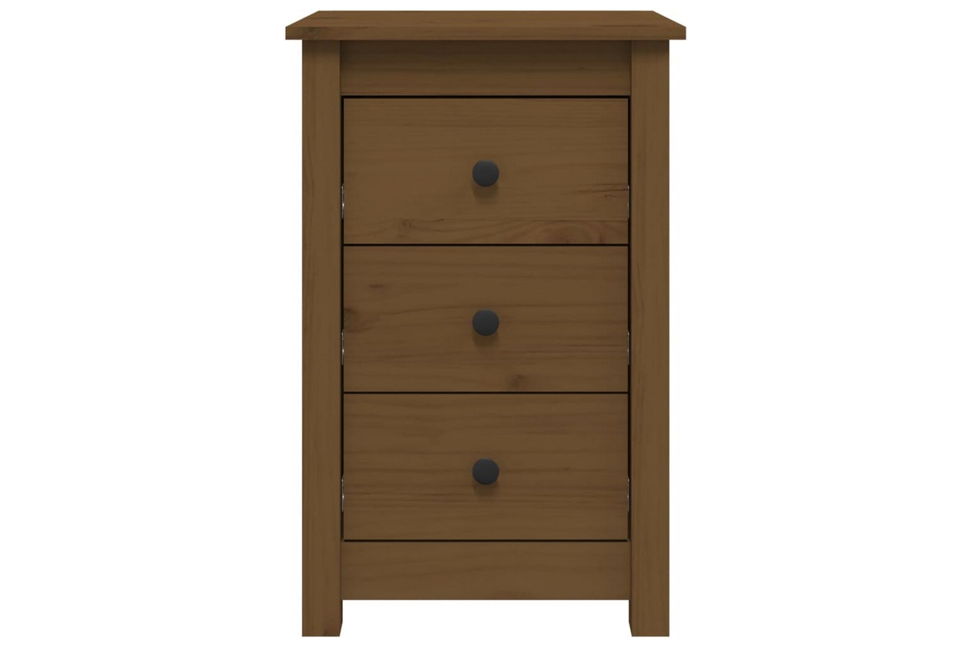 beBasic sengeborde 2 stk. 40x35x61,5 cm massivt fyrretræ gyldenbrun - Brun - Møbler - Borde - Aflastningsbord - Sengebord