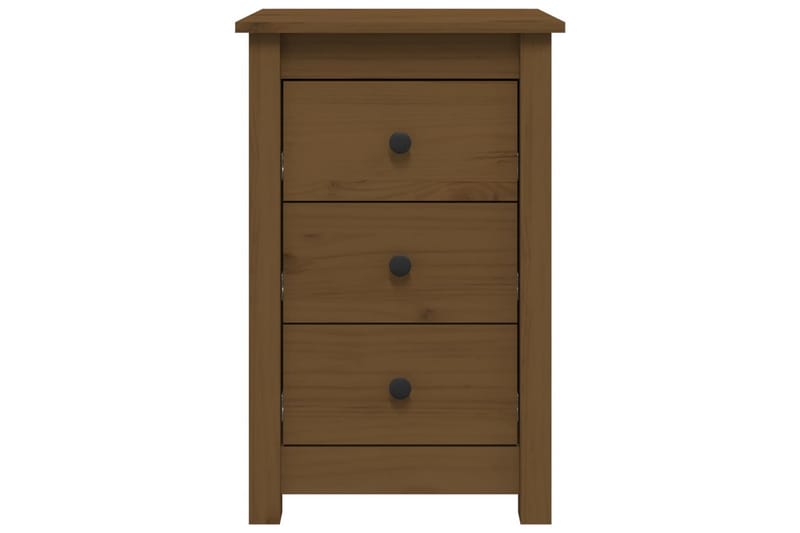 beBasic sengeborde 2 stk. 40x35x61,5 cm massivt fyrretræ gyldenbrun - Brun - Møbler - Borde - Aflastningsbord - Sengebord