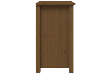 beBasic sengeborde 2 stk. 40x35x61,5 cm massivt fyrretræ gyldenbrun - Brun - Møbler - Borde - Aflastningsbord - Sengebord