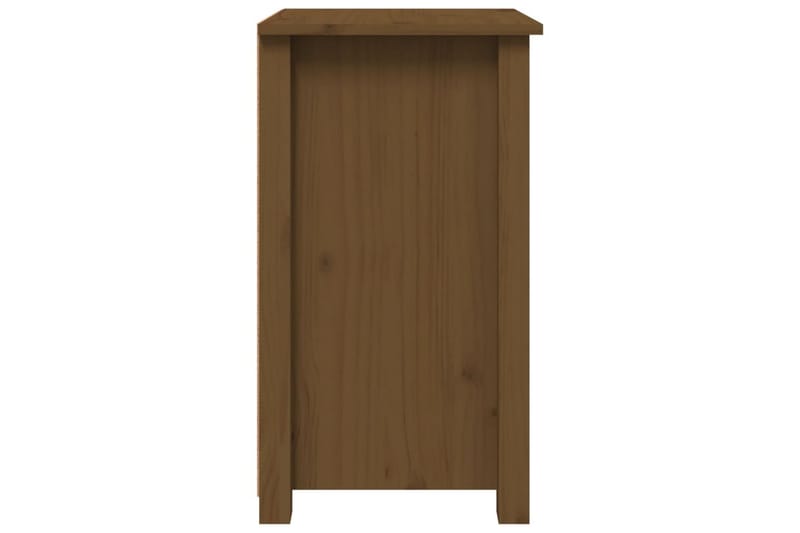 beBasic sengeborde 2 stk. 40x35x61,5 cm massivt fyrretræ gyldenbrun - Brun - Sengebord