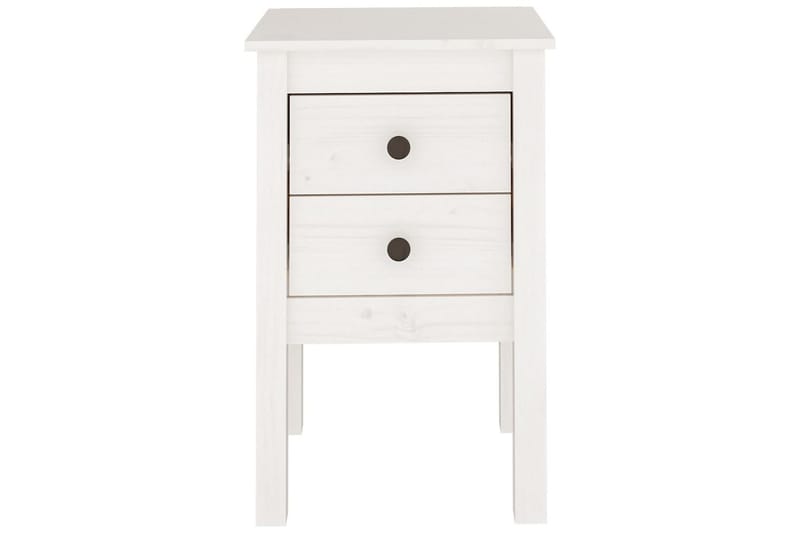 beBasic sengeborde 2 stk. 40x35x61,5 cm massivt fyrretræ hvid - Hvid - Møbler - Borde - Aflastningsbord - Sengebord