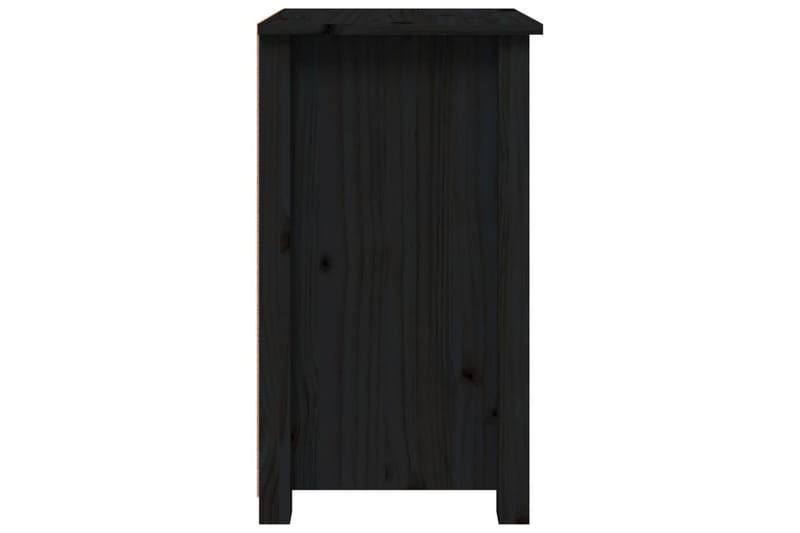 beBasic sengeborde 2 stk. 40x35x61,5 cm massivt fyrretræ sort - Sort - Møbler - Borde - Aflastningsbord - Sengebord